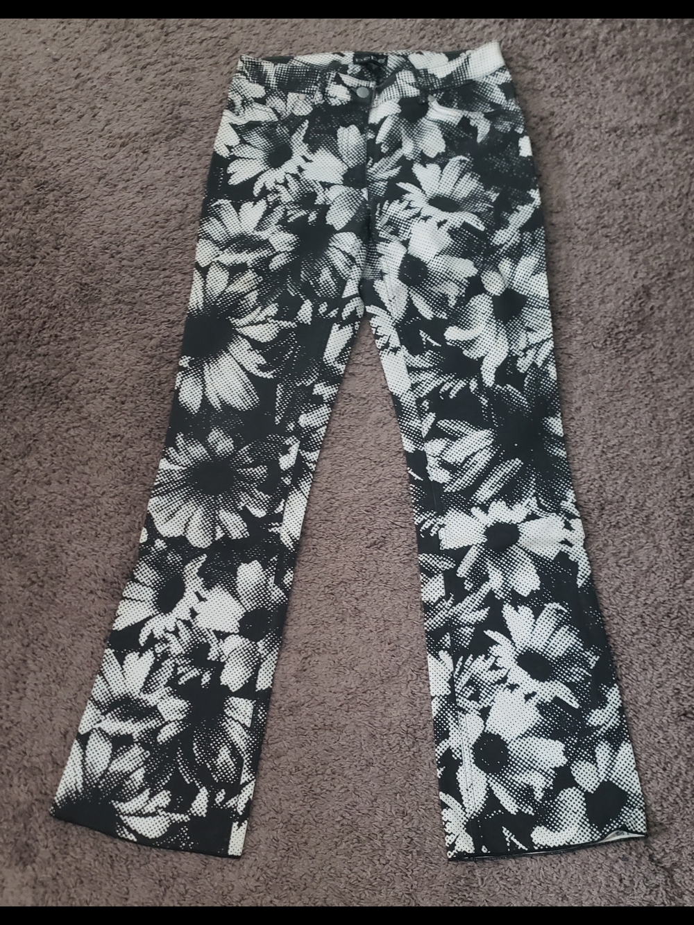 BEBE Floral Flared Pants